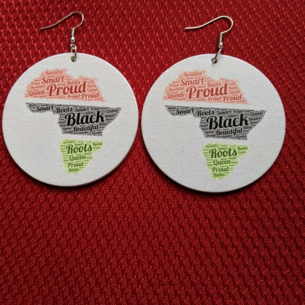 PROUD BLACK ROOTS African American Earrings